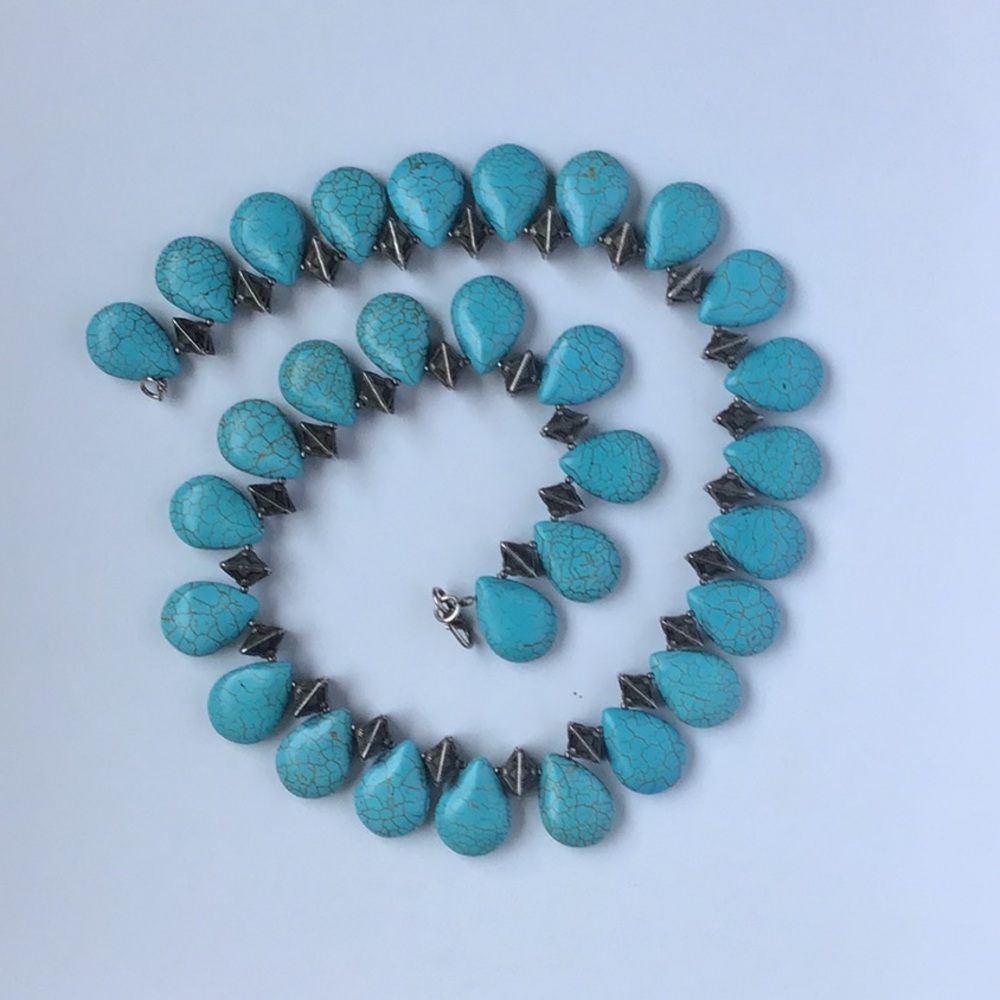 Turquoise and silver Necklace